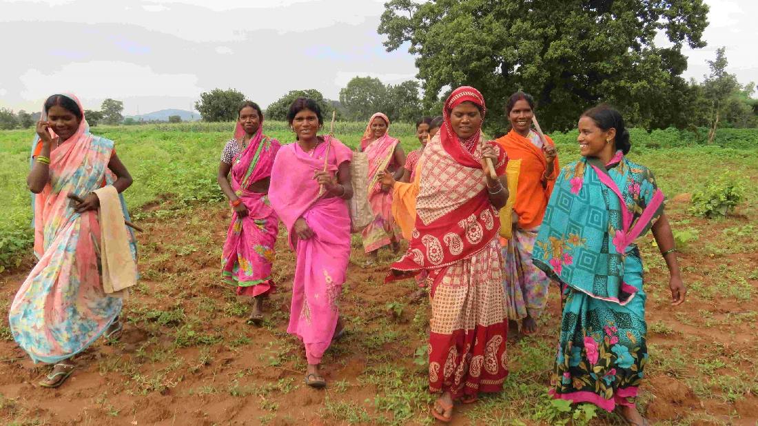 Aktive Frauen in Jharkhand, Indien